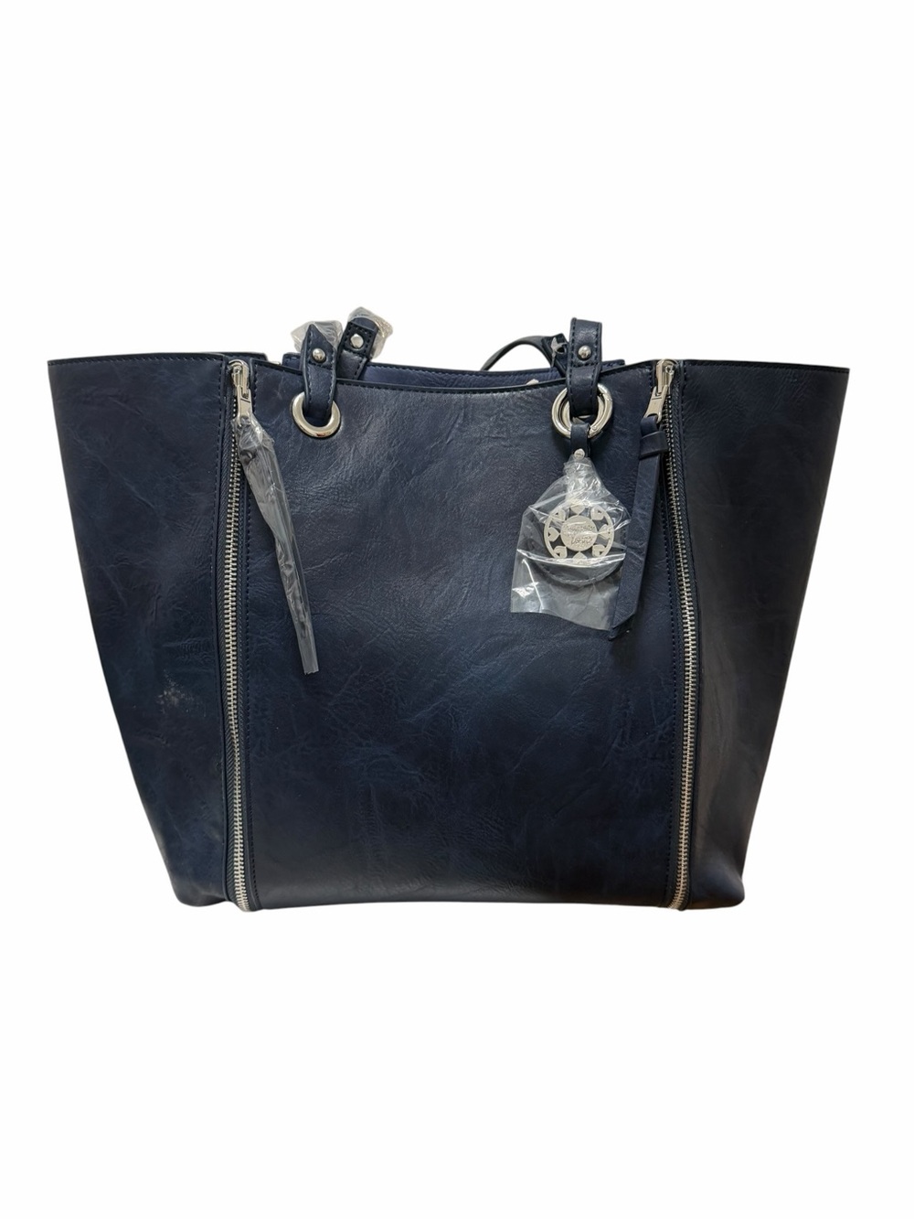 Sydney Love Manmade Navy/Denim Tote Handbag